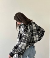 Кашемировая рубашка в клетку MEB-223A450