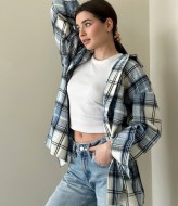 Кашемировая рубашка в клетку MEB-223A450