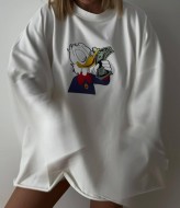 Лонгслив женский с принтом MEB-227A420