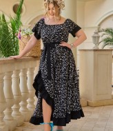 Летнее платье с воланами  BEL-7702A22