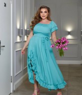 Летнее платье с воланами  BEL-7702A22