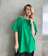 Однотонная футболка оверсайз JAV-701A270