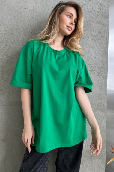 Однотонная футболка оверсайз JAV-701A270