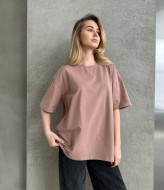 Однотонная футболка оверсайз JAV-701A270