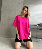 Однотонная футболка оверсайз JAV-701A270