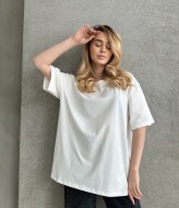 Однотонная футболка оверсайз JAV-701A270