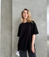 Однотонная футболка оверсайз JAV-701A270