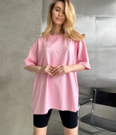 Однотонная футболка оверсайз JAV-701A270