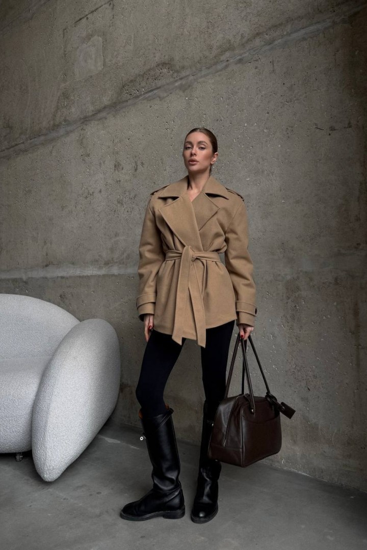 Пальто на запах MPK-406A1150