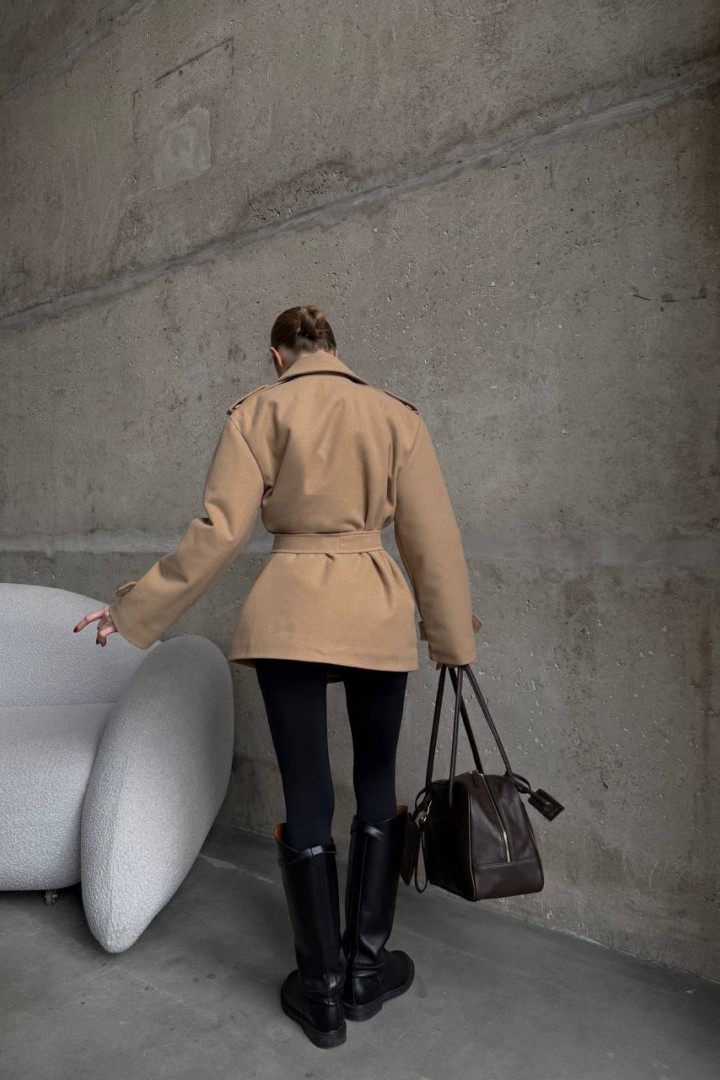 Пальто на запах MPK-406A1150