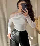 Лонгслив з мереживом MPK-416A380