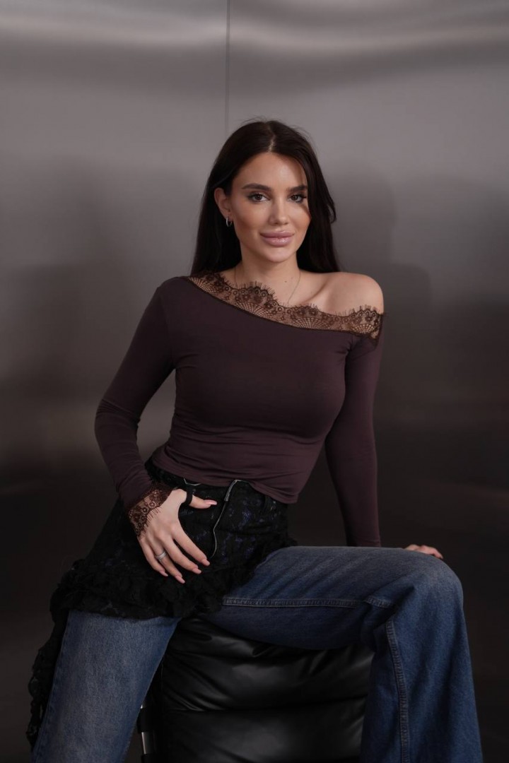 Лонгслив з мереживом MPK-416A380