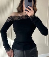 Лонгслив з мереживом MPK-416A380