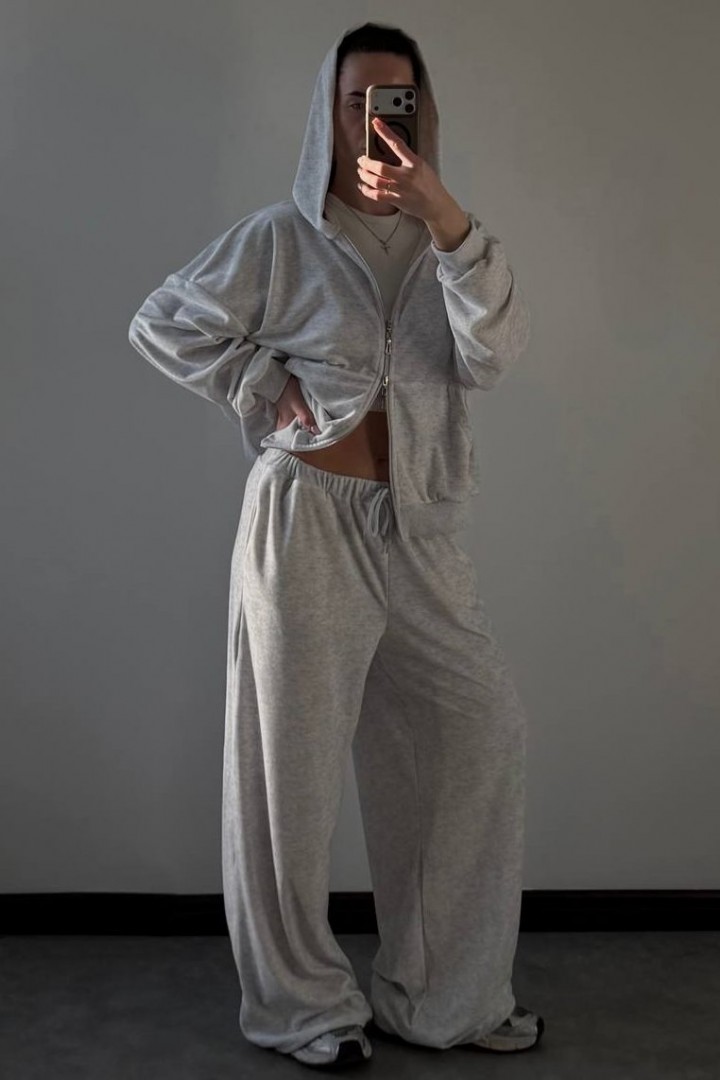 Трендовый велюровый костюм LK-375A899