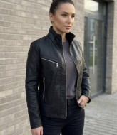 Стильна чорна куртка INNA-8891A1150