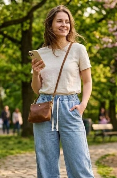 Свободные джинсы прямого кроя INNA-132A500