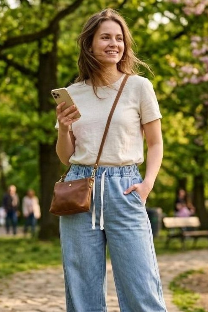 Свободные джинсы прямого кроя INNA-132A500