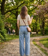 Свободные джинсы прямого кроя INNA-132A500