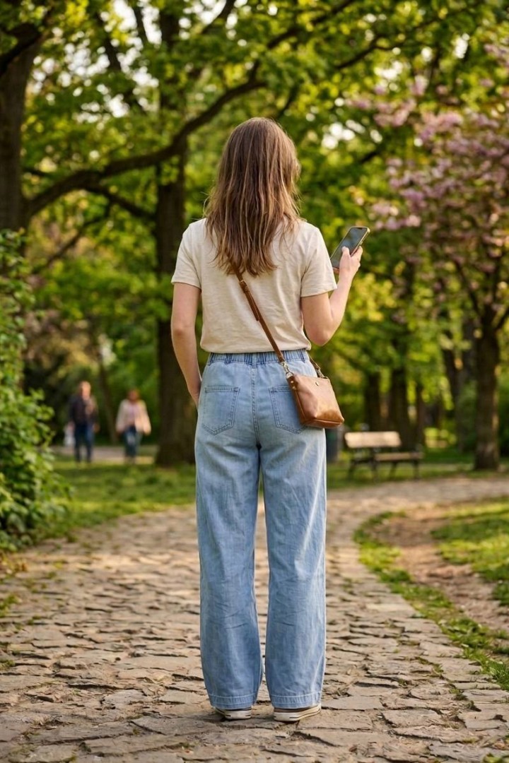 Свободные джинсы прямого кроя INNA-132A500