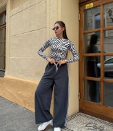 Брюки оверсайз с лампасами MIK-1656A360