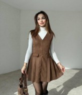 Замшевый сарафан TS-433.3A520