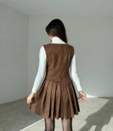 Замшевый сарафан TS-433.3A520