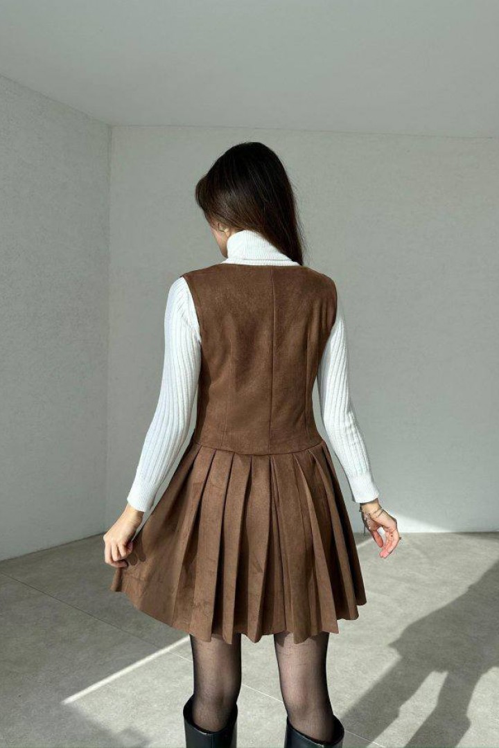 Замшевый сарафан TS-433.3A520