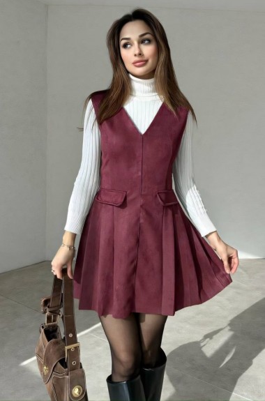 Замшевый сарафан TS-433.3A520