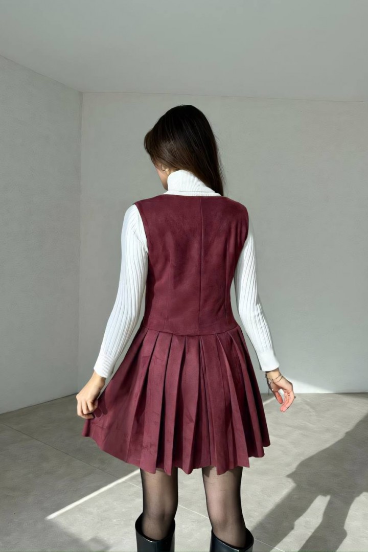 Замшевый сарафан TS-433.3A520