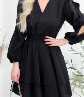 Платье с V-образным вырезом AKS-115A470