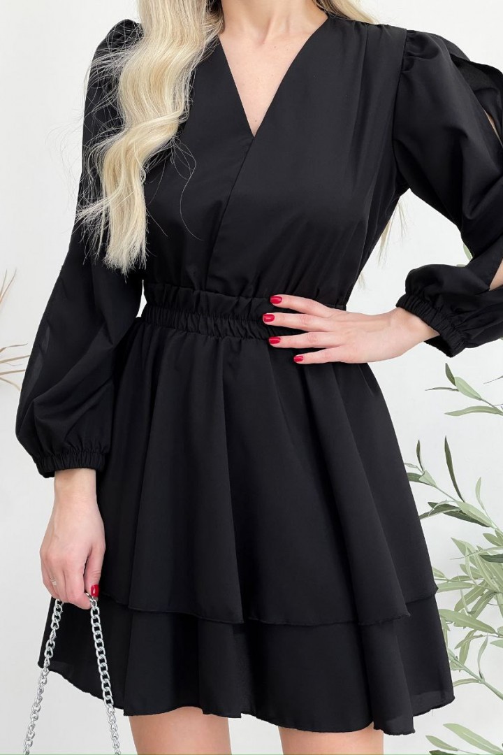 Платье с V-образным вырезом AKS-115A470