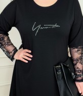 Платье с кружевными рукавами ZP-1341A570