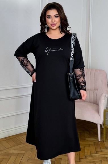 Платье с кружевными рукавами ZP-1341A570