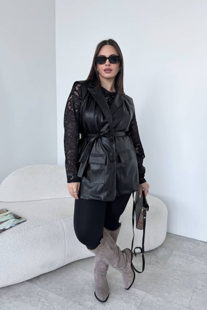 Кружевный лонг+ удлиненная жилетка ME-542A770