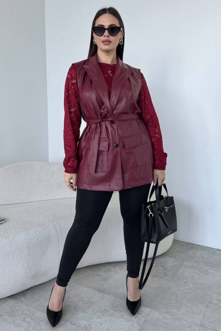 Кружевный лонг+ удлиненная жилетка ME-542A770