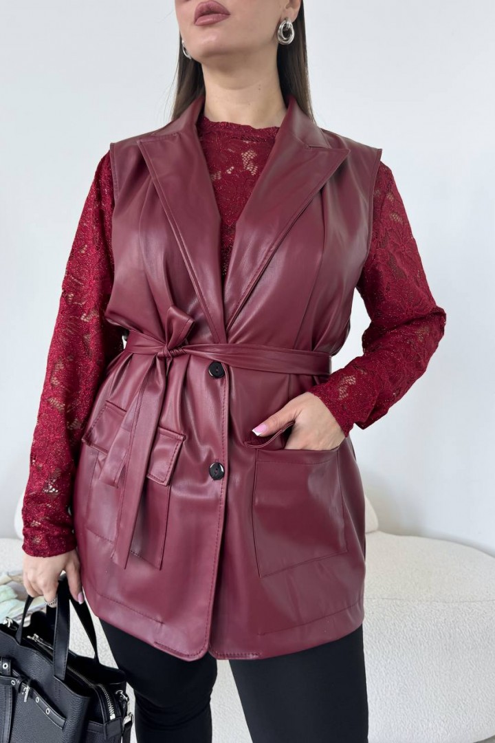 Кружевный лонг+ удлиненная жилетка ME-542A770