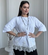 Стильна футболка з мереживом ME-541A480