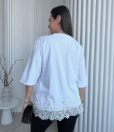 Стильна футболка з мереживом ME-541A480