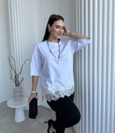 Стильна футболка з мереживом ME-541A480