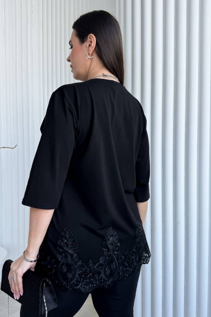 Стильна футболка з мереживом ME-541A480