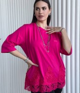 Стильна футболка з мереживом ME-541A480