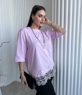 Стильна футболка з мереживом ME-541A480