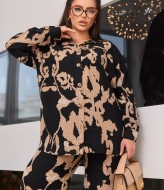 Штапельный брючный костюм LF-245A900