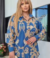 Штапельный брючный костюм LF-245A900