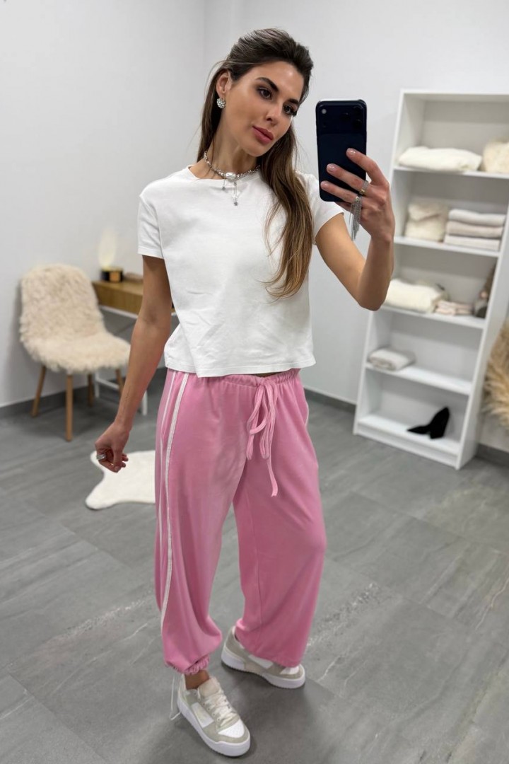 Велюровые брюки с лампасами DMP-A7179A380