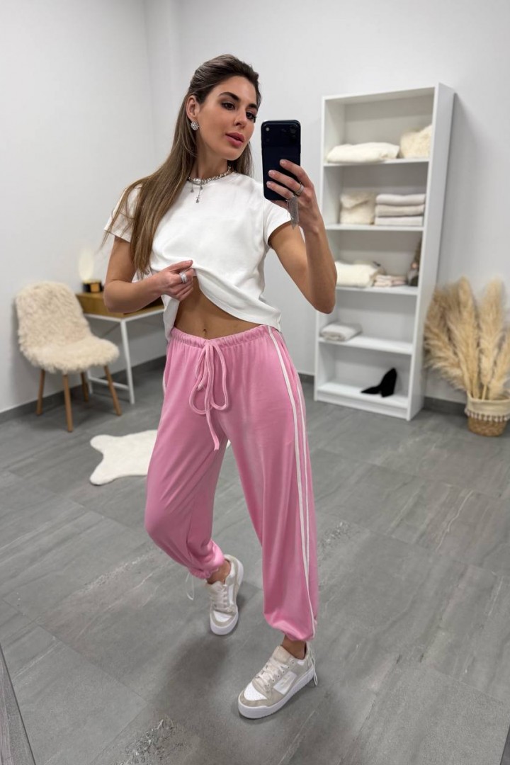 Велюровые брюки с лампасами DMP-A7179A380