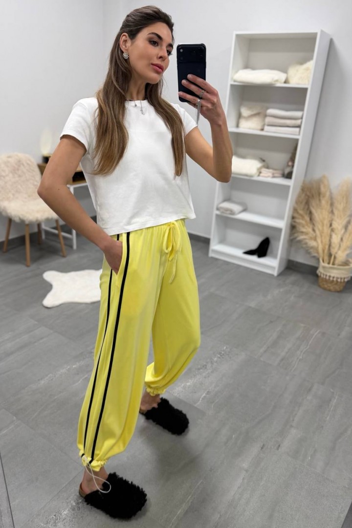 Велюровые брюки с лампасами DMP-A7179A380