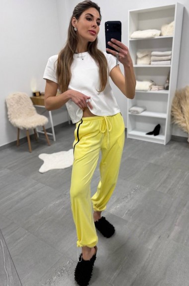 Велюровые брюки с лампасами DMP-A7179A380