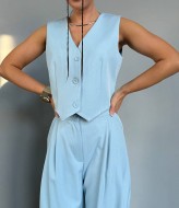 Костюм двійка жилет і широкі штани палаццо EVD-407A599