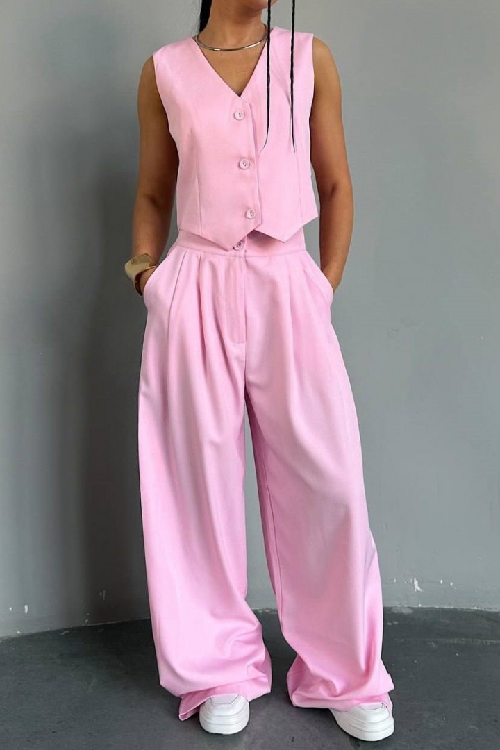 Костюм двійка жилет і широкі штани палаццо EVD-407A599